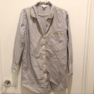 J. Crew striped sleep shirt